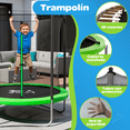 thumbnail image 2 of Trampolín Brincolín Yei Verde de 6 Pies con Red de Seguridad y Estructura de Acero 183 cm, 2 of 7