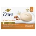 thumbnail image 1 of Dove Beauty Bar Limpiador suave para la piel de karité, 4 barras hidratantes para un cuidado suave y suave de la piel, más hidratante que el jabón en barra, 4 onzas, 1 of 9