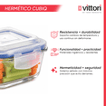 thumbnail image 4 of Set 4 Contenedor Hermético De Vidrio Borosilicato Cuadrado Chico 320 Ml, 4 of 7