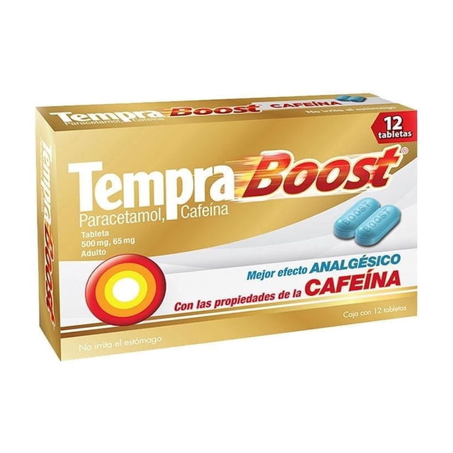 Tempra Boost adultos 500 mg/65 mg 12 tabletas