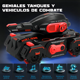 thumbnail image 2 of Carro Juguete Tanque MRT-098 Control Remoto Gestos Lanza Balas Gel Xtellar Rojo, 2 of 4