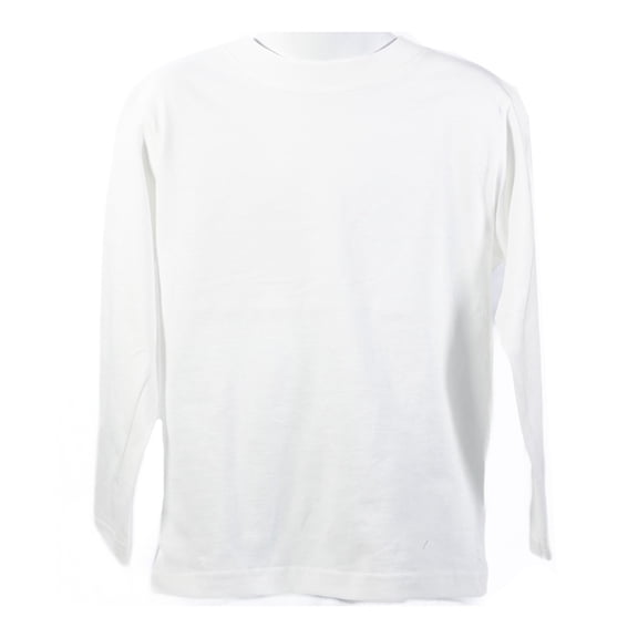 Playera Simply Basic Para Niño Manga Larga Blanco Talla 6