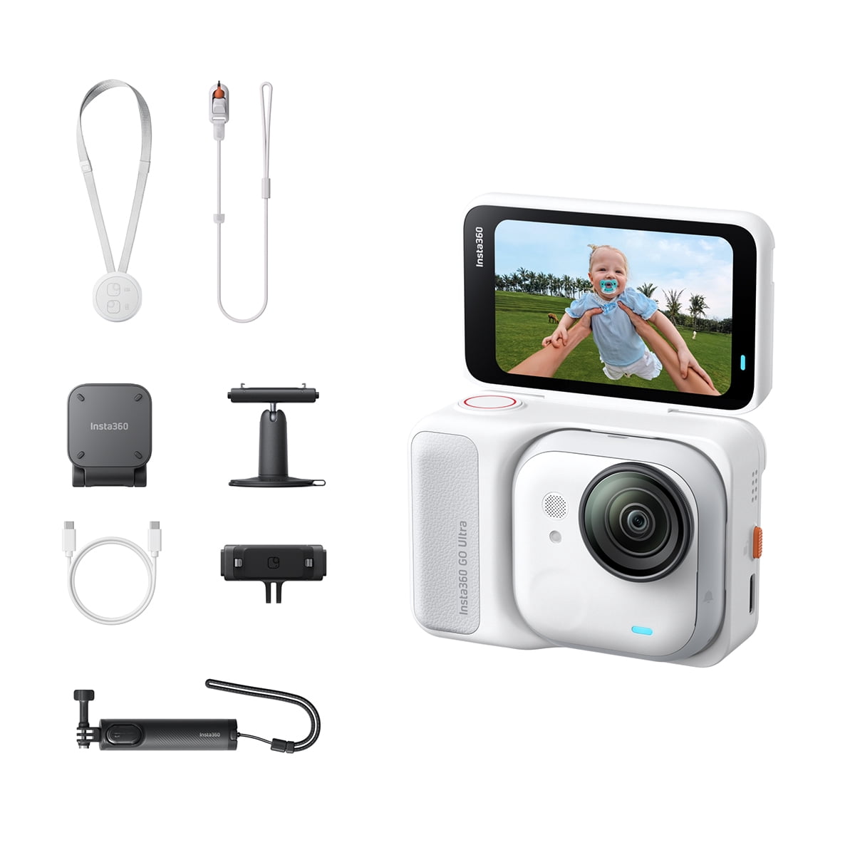Cámara De Acción Insta360 Go Ultra Creator Bundle 4k Blanco