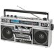 thumbnail image 3 of Radiocasetera QFX Silver Bluetooth con Conversión a MP3 y Ecualizador de 3 Bandas Am/Fm, 3 of 8
