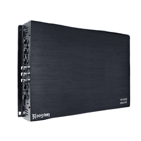Amplificador De Audio Bloosom  De 6800w 4 Canales Para Auto Negro