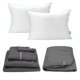 thumbnail image 1 of Protector Rogga Queen Size + Sábanas Royal Gris Oxford + Almohada Royal Twin, 1 of 7