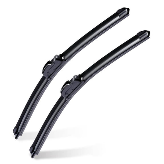 Líneas de goma de limpiaparabrisas silenciosas para todas las estaciones, par de 14 pulgadas (350 mm), universal, sin marco, tipo U