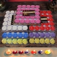 thumbnail image 1 of 50 Velas Flotantes de Tabaco para Bodas, Fiestas, Votivas, Redondas, Románticas, de Parafina., 1 of 7