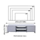 thumbnail image 3 of Mueble Mesa Para Tv Rack Madesa 2 Puertas Hasta 65 Gris, 3 of 8