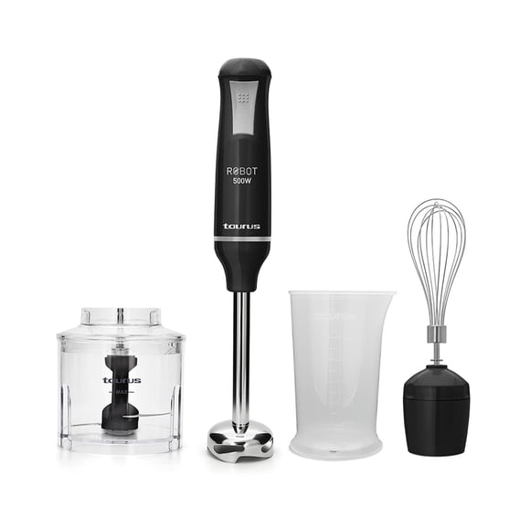 Batidora de inmersión Taurus ROBOT 500 INOX COMPLETE negro 500 W