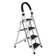 thumbnail image 1 of Escalera Plegable 4 Peldaños Antiderrapantes de Acero para Hogar 135 kg, 1 of 6