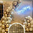 thumbnail image 3 of Panel decorativo 4D PANEL DECORATIVO Shimmer Wall Fondo Negro/Muro para fiesta 30x30cm, 3 of 7
