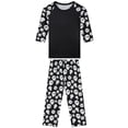 thumbnail image 2 of INSPIRAR CHIC Conjunto de Pijama de Halloween con Estampado de Fiesta Cosplay de Manga Larga y Pantalones a Juego para la Familia ["Niños y Niñas"] XS Negro, 2 of 5