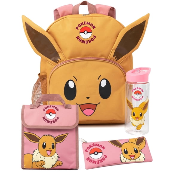 Set de mochila Pokémon Eevee para niñas con mochila escolar y bolsa de almuerzo