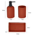 thumbnail image 2 of Set de Accesorios de Baño Hometrends 3 piezas color terracota, 2 of 6