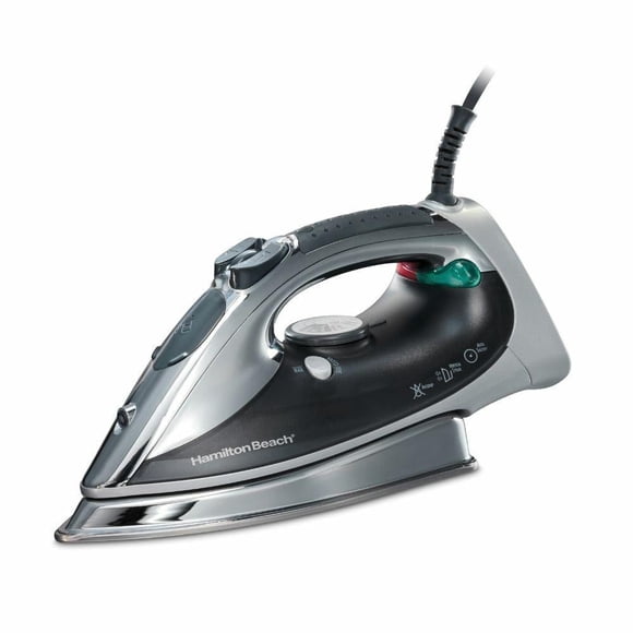 Plancha Hamilton Beach Potente Rendimiento Suela de Acero Inoxidable