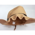 thumbnail image 2 of Xiao Hua Sombrero de paja de ala ancha para hombre, para playa, verano, plegable, con borde suave, 1 unidad (caqui), 2 of 5