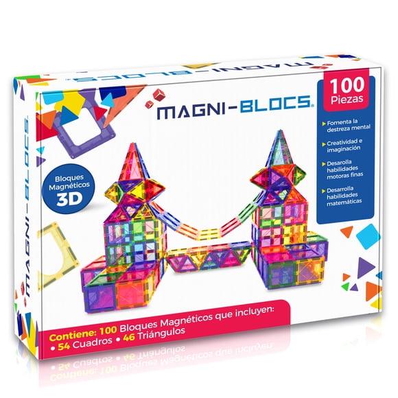 Bloques De Construcción Magni Blocs 100 Pz Magnéticos