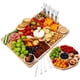 thumbnail image 1 of Juego de Cuchillos y Tabla de Queso Hecef de Bambú 17 Pulgadas 13 Piezas, 1 of 9