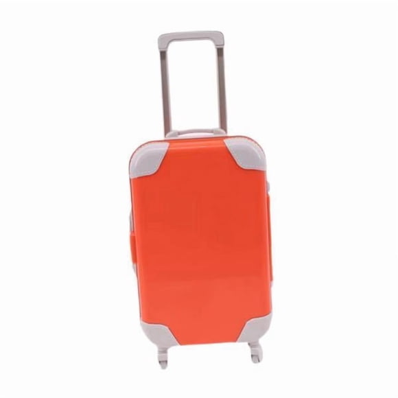 4 Maletas De Viaje Para Muñecas De 18 Pulgadas, Ideales Para Muñecas, Juguetes Infantiles, Color Naranja. 4 piezas