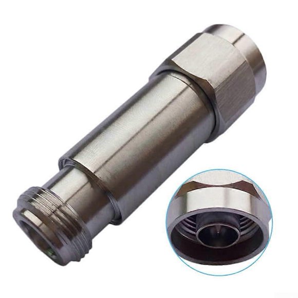 Fixed attenuator with Ntype connector, 50 Ohm impedance, suitable for RF signal management (1 dB).