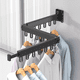 thumbnail image 2 of Tendedero Plegable Retráctil Metal Pared P/colgar Ropa 1,2 M Negro, 2 of 5