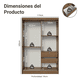 thumbnail image 3 of Ropero Closet Madesa Luke 2 Puertas Corredizas con Cajón con llave Marrón Madesa Luke, 3 of 17