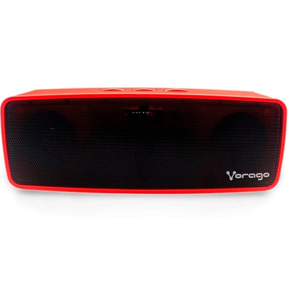 Bocina portátil recargable Vorago BSP-100-V2, Bluetooth, 3.5mm. Vorago Speaker 100 Bluetooth 3.5MM BSP-100 Rojo