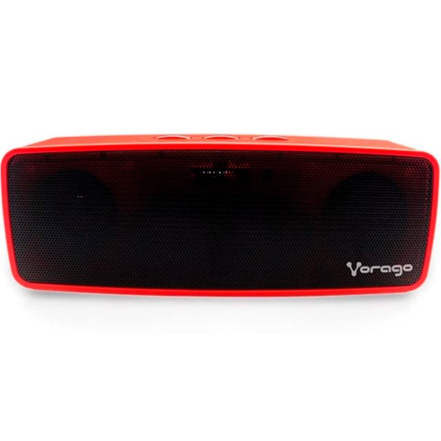 Bocina portátil recargable Vorago BSP-100-V2, Bluetooth, 3.5mm. Vorago Speaker 100 Bluetooth 3.5MM BSP-100 Rojo