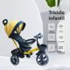 thumbnail image 2 of Triciclo Evolutivo para Bebé Machuka tipo Carriola Reclinable con bastón y Toldo, 2 of 5