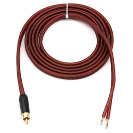 Rca Speaker Cable Bare Wire Speaker Wire To Rca Plug,replace Rca Plug Connector Adapter To Bare Wire