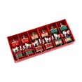 thumbnail image 1 of 6 piezas de carrusel de caballo colgante para decoración navideña, accesorios para fotos, regalos para fiestas rojo oro verde, 1 of 9
