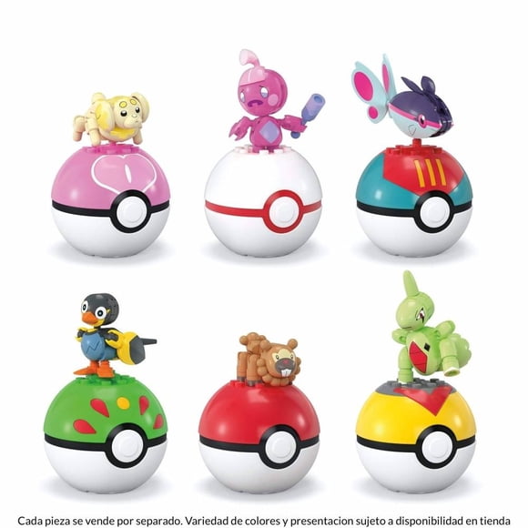 Juguete de Construcción Mattel MEGA Pokémon Pokébola Varios modelos 1 Pieza