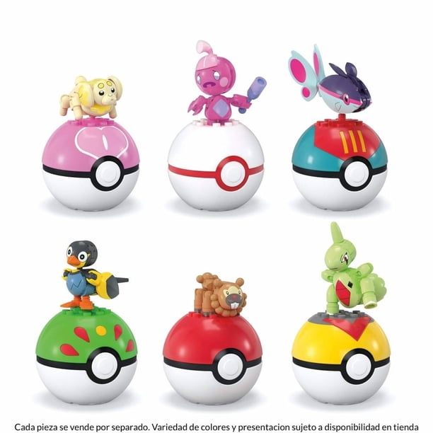 Juguete de Construcción Mattel MEGA Pokémon Pokébola Varios modelos 1 Pieza