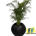 thumbnail image 3 of Maceta de Fibra de Vidrio FibraFormas Esfera Mini Chocolate, 3 of 5