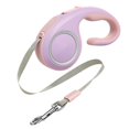 thumbnail image 1 of Correa Retráctil para Mascotas Fluorescente Cerradura de Un Botón Correa para Caminar para Mascotas con Mango Ergonómico para Perros Pequeños Medianos Gatos Rosa Púrpura 3 Metros / 9.8 Pies, 1 of 10