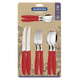 thumbnail image 1 of Juego de Cubiertos Plenus Rojo 16 piezas, 1 of 3