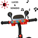 thumbnail image 2 of Triciclo para Niños Torreta con Luz y Sonido Ruedas de Eva Apto a partir de 2 Años Soporta hasta 20 kg - Rojo, 2 of 6