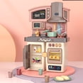 thumbnail image 3 of Juego de cocina de simulación Sunnimix educativo con música y luces rojo, 3 of 8