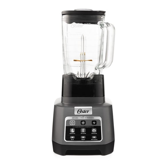 Licuadora Oster Profesional XTREME MIX con iBLEND y MAX CRUSH Vaso de Vidrio Gris