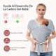 thumbnail image 5 of Momcozy Fular Bebé Elastico Portabebé Ergonomico Canguro para Bebés 3,6 a 15,8 kg, 5 of 6