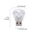 thumbnail image 4 of Sidaley 4 piezas Mini USB Car Ambient Plug Play Light Iluminación decorativa sin cableado Luz de emergencia Accesorio Luz de hielo Type3 NO3, 4 of 6