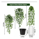 thumbnail image 2 of Plantas Artificiales Colgantes Decorativa Con Macetas Estilo 2 Xtellar verde, 2 of 3