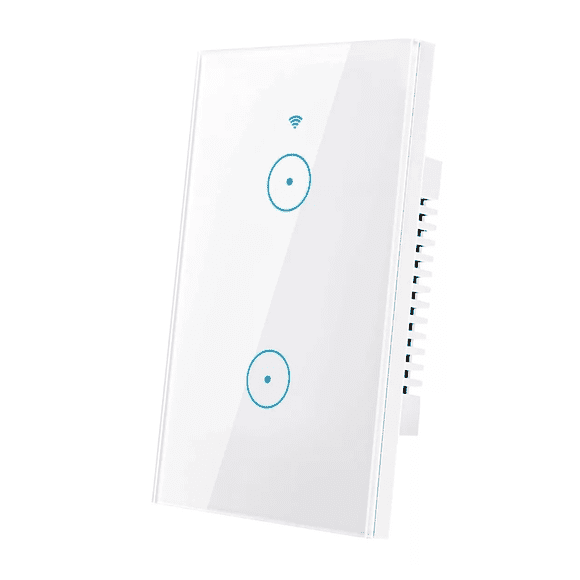 Interruptor de Luz Pared Inteligente Wifi 2 Vías Blanco