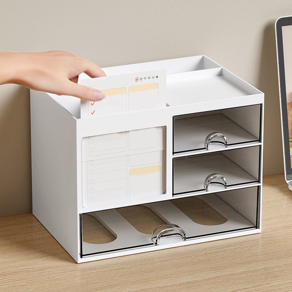 ELAYARD Organizador Multifuncional De Escritorio Con Cajones Para Papelería