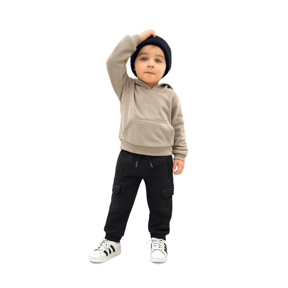 Pantalon jogger tipo cargo para niño /Kids 46180 (Negro) negro 6 años