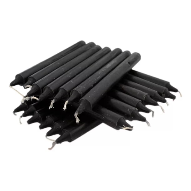 Velas de apagon o lapiz en color negro 20 piezas