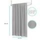 thumbnail image 3 of Cortina de Baño Petty Luxory Gris 140x180 cm, 3 of 4