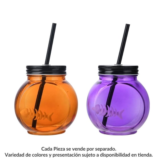 Vaso Popote Pecera Prichos Halloween Varios Modelos 1 Pieza