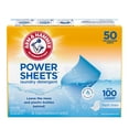 thumbnail image 1 of Arm &amp; Hammer Power Sheet Laundry Detergent, Detergente De Ropa En Hojas, Aroma Fresco, Lava Sin Usar Plástico, 50 hojas, 1 of 8